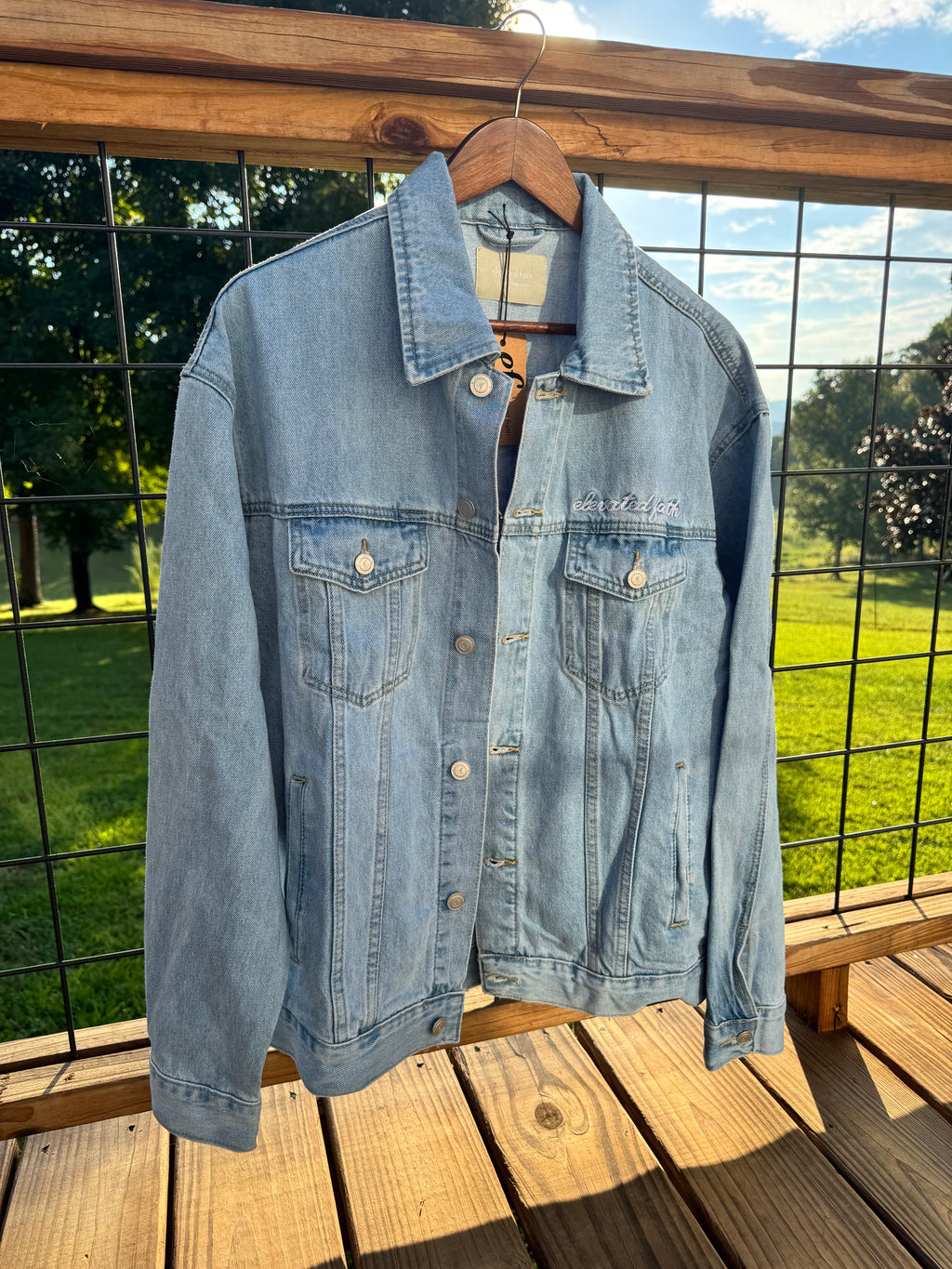 What a Friend In Jesus Denim Jacket