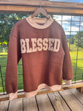 Blessed Faith Polka Dot Mock Neck Sweatshirt