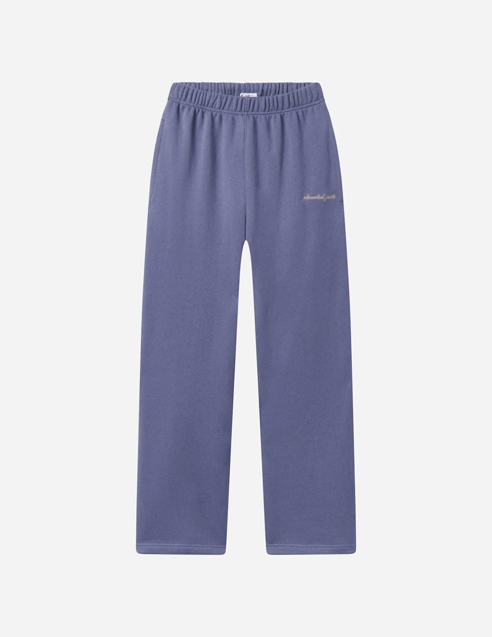 Basics Plum Wide Leg Sweatpant