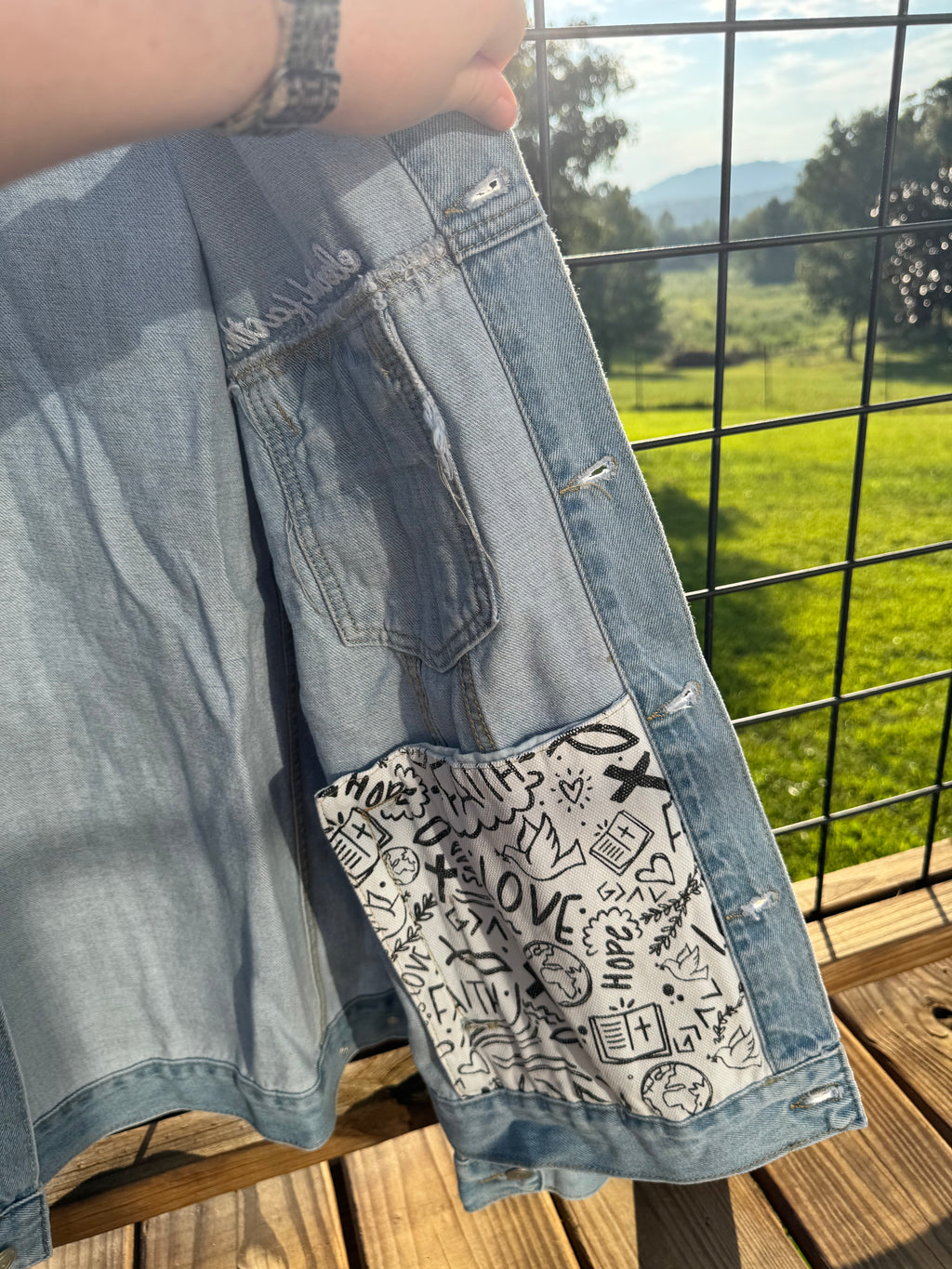 What a Friend In Jesus Denim Jacket