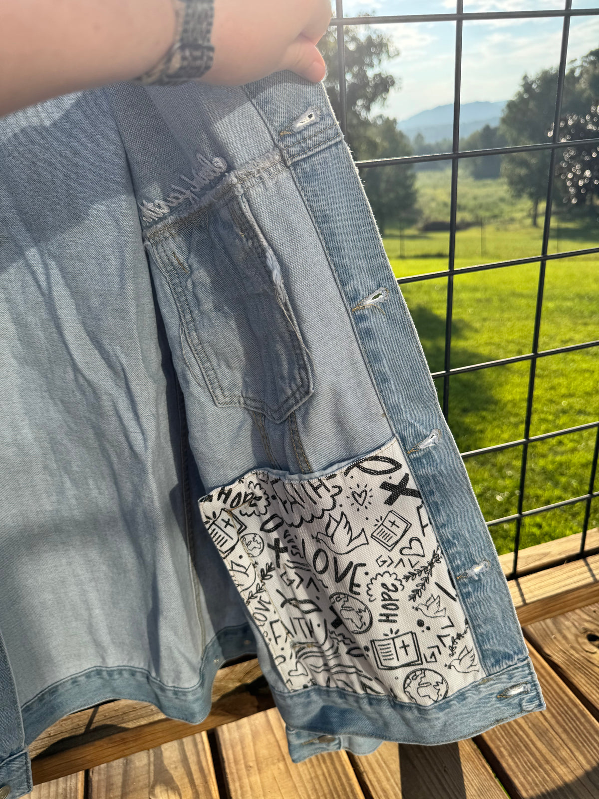 What a Friend In Jesus Denim Jacket